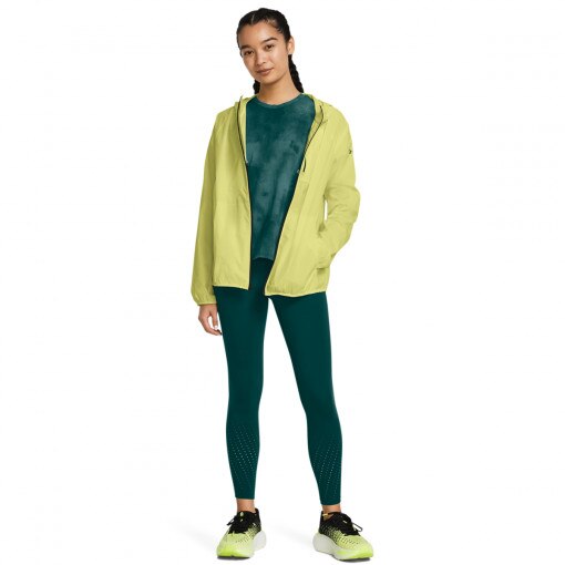 UNDER ARMOUR Damskie legginsy do biegania Under Armour UA Launch Elite Ankle Tights  zielone Zielony