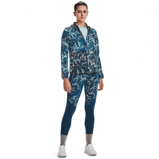 UNDER ARMOUR Damskie legginsy do biegania Under Armour UA OutRun the Cold Tight II  morskie Morski