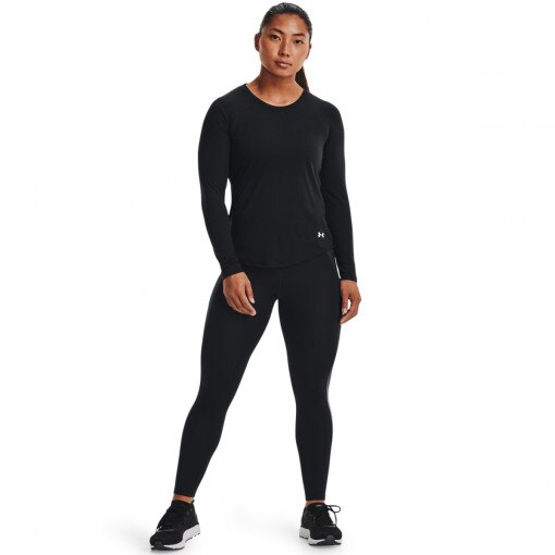 UNDER ARMOUR Damskie legginsy do biegania UNDER ARMOUR UA SpeedPocket Ankle Tight  czarne Czarny