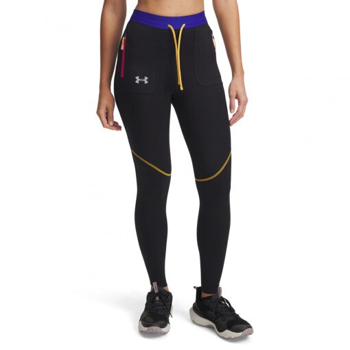 Damskie legginsy do biegania Under Armour UA Trail Run Tight - czarne