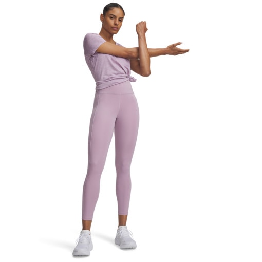 Obrazek dla: UNDER ARMOUR Damskie legginsy do biegania Under Armour UA Velociti Ankle Tights  różowe Rożowy