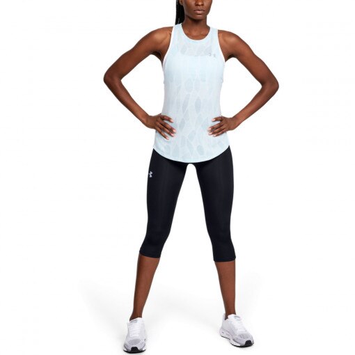 UNDER ARMOUR Damskie legginsy do biegania UNDER ARMOUR W UA Fly Fast Speed Capri  czarne Czarny