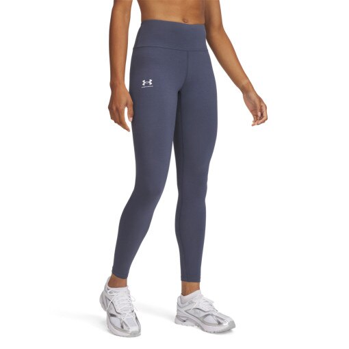 Damskie legginsy dzianinowe z wysokim stanem Under Armour Campus Legging - szare