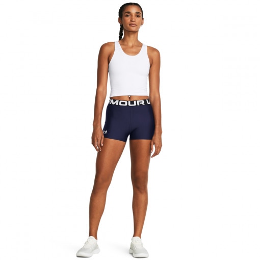 UNDER ARMOUR Damskie legginsy krótkie treningowe Under Armour UA HG Shorty  granatowe Granatowy