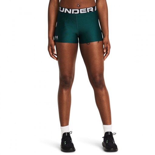 Damskie legginsy krótkie treningowe Under Armour UA HG Shorty - zielone