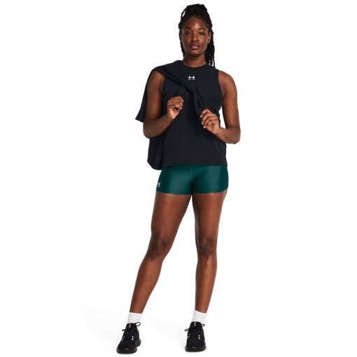UNDER ARMOUR Damskie legginsy krótkie treningowe Under Armour UA HG Shorty  zielone Zielony