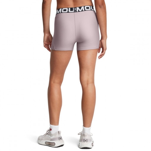 Damskie legginsy krótkie treningowe Under Armour UA Hg Authentics Shorty  - beżowe