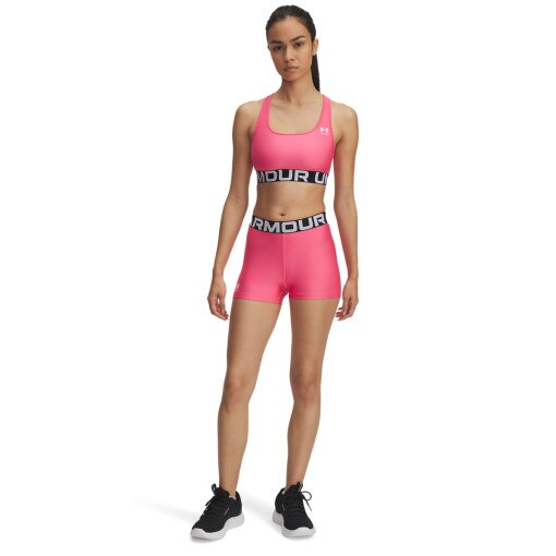 UNDER ARMOUR Damskie legginsy krótkie treningowe Under Armour UA Hg Authentics Shorty   różowe Różowy