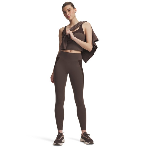 Obrazek dla: UNDER ARMOUR Damskie legginsy treningowe 7/8 Under Armour Motion Colorblock 7/8 Leg  brązowe Brązowy