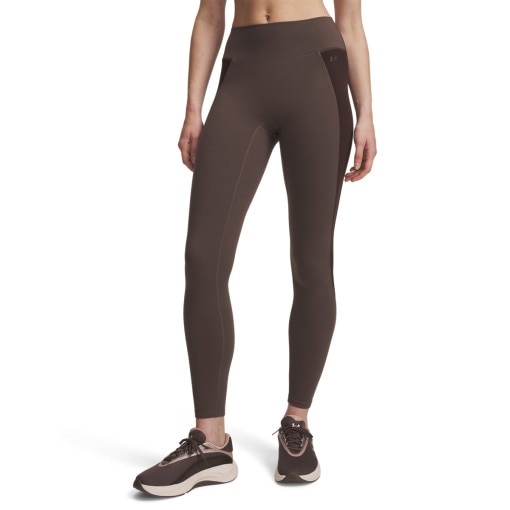 Damskie legginsy treningowe 7/8 Under Armour Motion Colorblock 7/8 Leg - brązowe