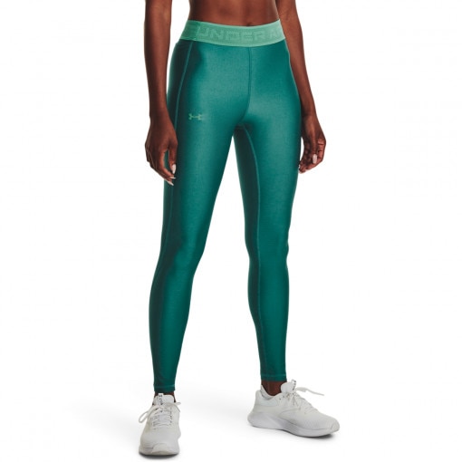 Damskie legginsy treningowe Under Armour Branded WB Leg - zielone