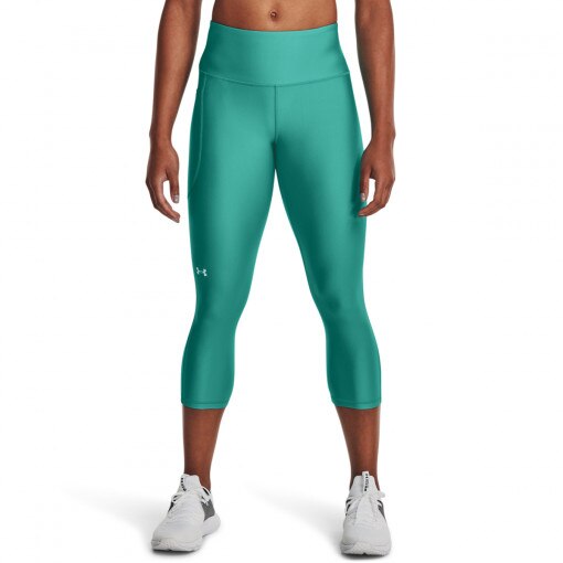 Damskie legginsy treningowe UNDER ARMOUR HG Armour Hi Capri - zielone