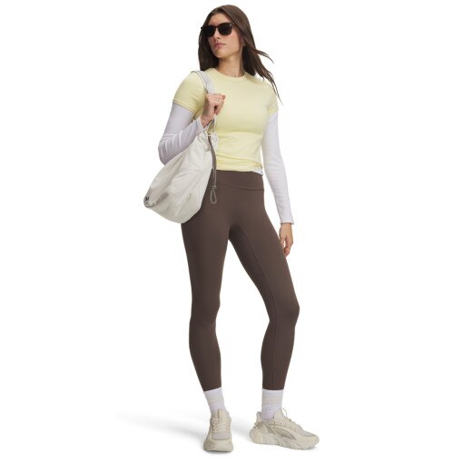 Obrazek dla: UNDER ARMOUR Damskie legginsy treningowe Under Armour Meridian 7/8 Legging  brązowe Brązowy
