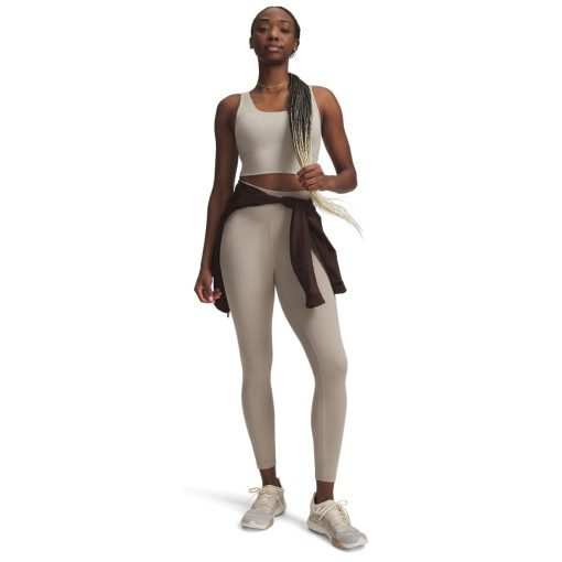  UNDER ARMOUR Damskie legginsy treningowe Under Armour Meridian Ankle Leg  beżowe Beżowy