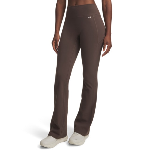 Damskie legginsy treningowe Under Armour Motion Boot Cut - brązowe