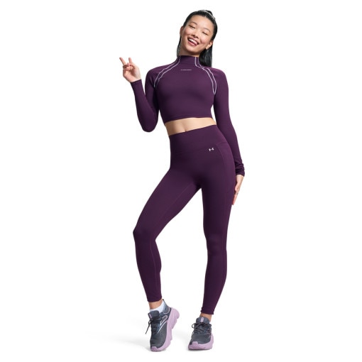Obrazek dla: UNDER ARMOUR Damskie legginsy treningowe Under Armour Motion Legging  fioletowe Fioletowy