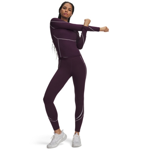 Obrazek dla: UNDER ARMOUR Damskie legginsy treningowe Under Armour UA ColdGear Elite Legging  fioletowe Fioletowy