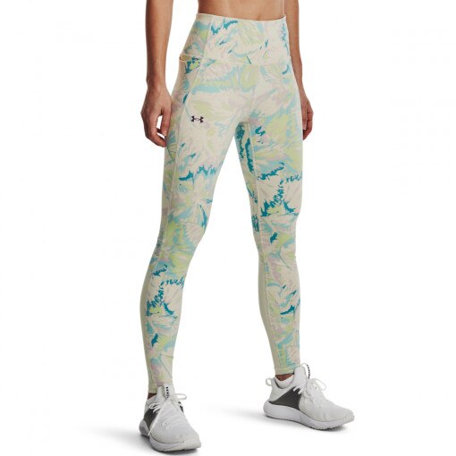 Damskie legginsy treningowe UNDER ARMOUR UA SmartForm RushLeg Packs - kremowe/ecru