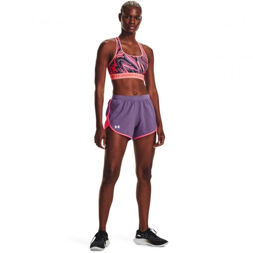 UNDER ARMOUR Damskie spodenki do biegania UNDER ARMOUR UA Fly By Elite 3'' Short  fioletowe Fioletowy