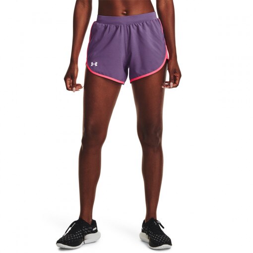 Damskie spodenki do biegania UNDER ARMOUR UA Fly By Elite 3'' Short - fioletowe