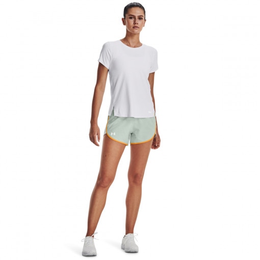 UNDER ARMOUR Damskie spodenki do biegania UNDER ARMOUR UA Fly By Elite 3'' Short  zielone Jasny zielony