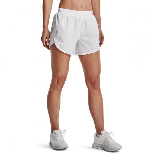 Damskie spodenki do biegania UNDER ARMOUR UA Fly By Elite 3'' Short - białe