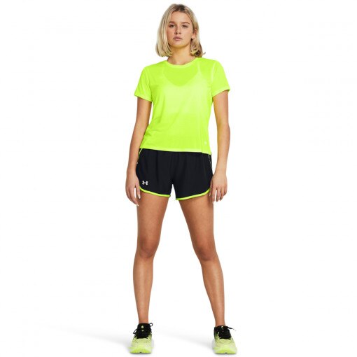 UNDER ARMOUR Damskie spodenki do biegania Under Armour UA Fly By 3'' Shorts  czarne Czarne