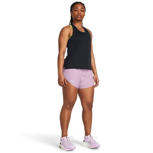 UNDER ARMOUR Damskie spodenki do biegania Under Armour UA Fly By 3'' Shorts  różowe Różowy
