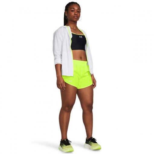 UNDER ARMOUR Damskie spodenki do biegania Under Armour UA Fly By 3'' Shorts  zielone  Zielony