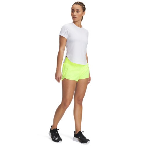 UNDER ARMOUR Damskie spodenki do biegania Under Armour UA Launch Pro 3'' Shorts  zielone Zielony
