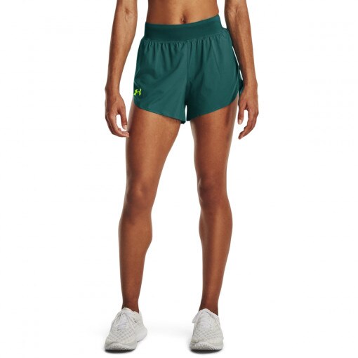 Damskie spodenki do biegania Under Armour UA Lighter Than Air Shorts - zielone 
