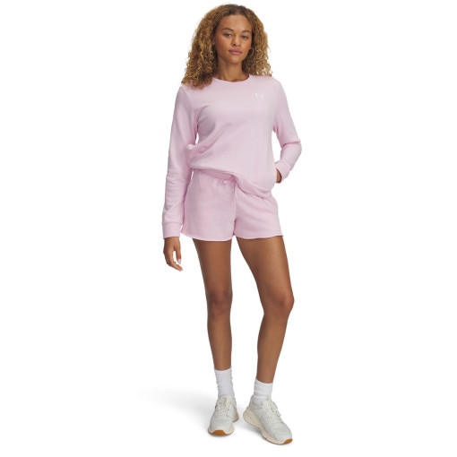 UNDER ARMOUR Damskie spodenki dresowe Under Armour UA Rival Terry Short  różowe Różowy