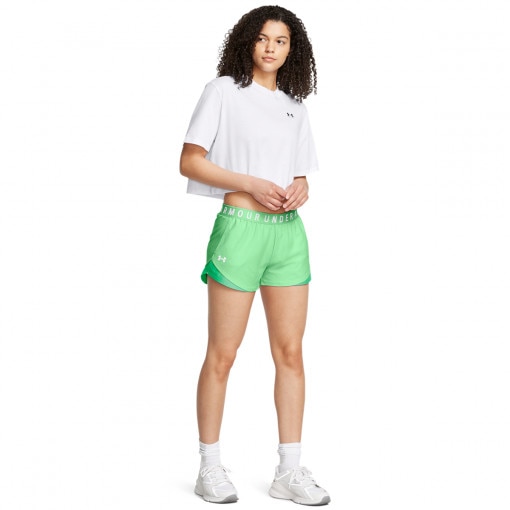 UNDER ARMOUR Damskie spodenki treningowe Under Armour Play Up Short 3.0  zielone Zielony