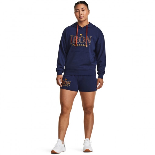 UNDER ARMOUR Damskie spodenki treningowe Under Armour Project Rock Everyday Terry Short  granatowe Granatowe