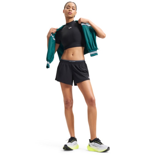 Obrazek dla: UNDER ARMOUR Damskie spodenki treningowe Under Armour UA Vanish Woven 3in Shorts  czarne Czarny
