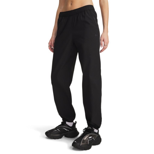 Damskie spodnie tkaninowe joggery Under Armour Unstoppable Wvn Jogger - czarne