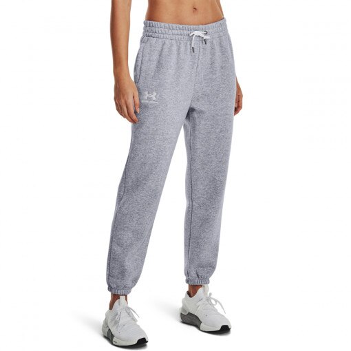 Damskie spodnie dresowe Under Armour UA Icon Fleece Jogger - szare