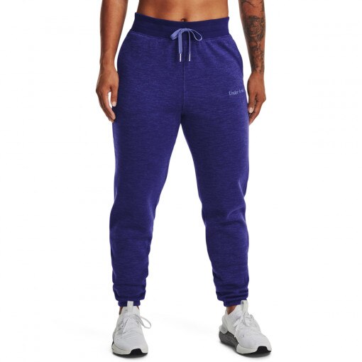 Damskie spodnie dresowe Under Armour Essential Script Pant - niebieskie