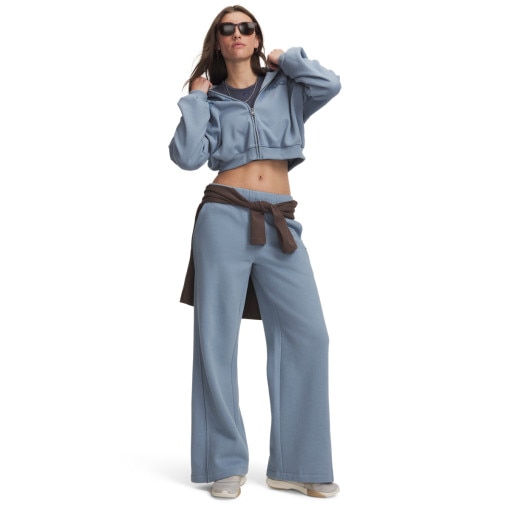 Obrazek dla: UNDER ARMOUR Damskie spodnie dresowe Under Armour Icon Fleece Sama Wide Leg  niebieskie Niebieski