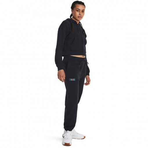 UNDER ARMOUR Damskie spodnie dresowe Under Armour Project Rock HW Terry Pant  czarne  Czarny