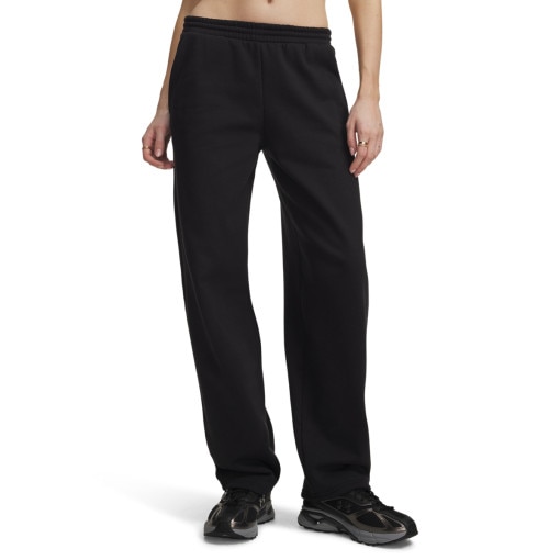 Damskie spodnie dresowe Under Armour UA Icon Fleece Barrel Pant - czarne