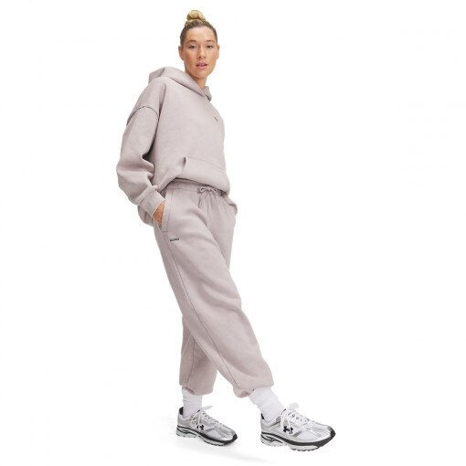 UNDER ARMOUR Damskie spodnie dresowe Under Armour UA Icon Hwt Flc Os Pant  beżowe Beżowy