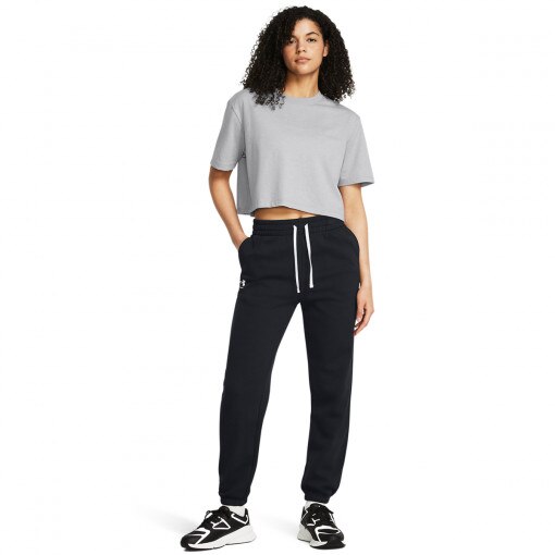 UNDER ARMOUR Damskie spodnie dresowe Under Armour UA Rival Terry Jogger  czarne Czarny