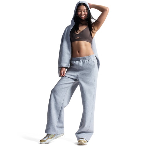 Obrazek dla: UNDER ARMOUR Damskie spodnie dresowe Under Armour Unstoppable Flc Open Pant  szare Szary