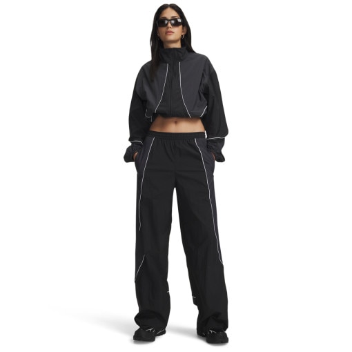 Obrazek dla: UNDER ARMOUR Damskie spodnie sportowe Under Armour Unstoppable Wvn Wind Pnt  czarne Czarny