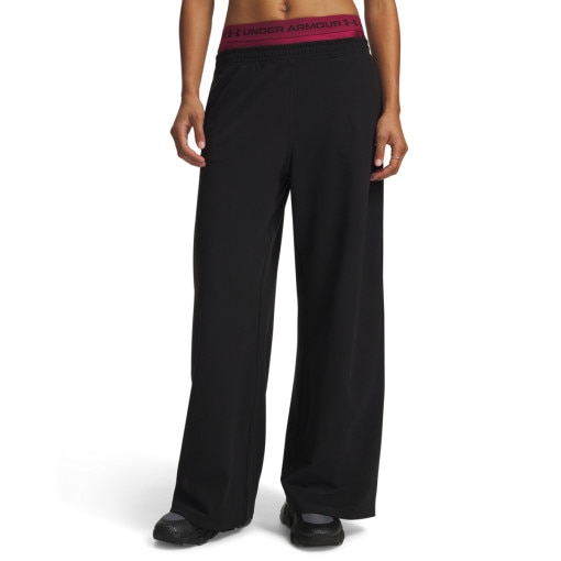 Damskie spodnie treningowe Under Armour Motion Wide Leg Pant - czarne