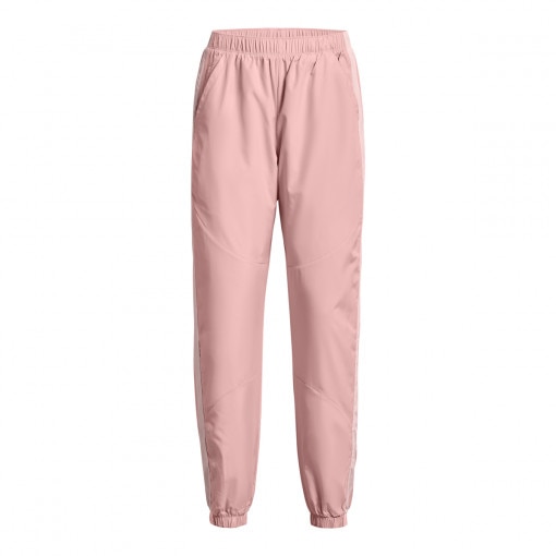 Damskie spodnie treningowe UNDER ARMOUR UA Rush Woven Pant - różowe