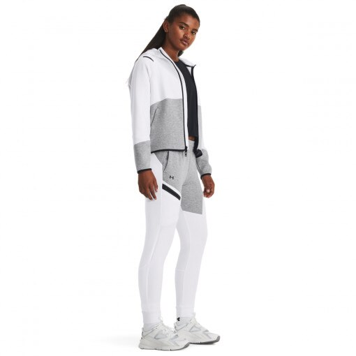 UNDER ARMOUR Damskie spodnie treningowe Under Armour Unstoppable Flc Jogger  białe Biały