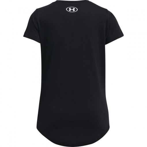 Dziewczęca koszulka treningowa Under Armour UA G Sportstyle Logo SS - czarna