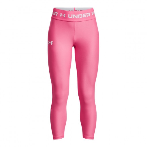 UNDER ARMOUR Dziewczęce legginsy treningowe UNDER ARMOUR HeatGear® Armour Ankle Crop różowe Różowy